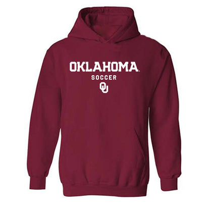 Oklahoma - NCAA Women's Soccer : Halley Coffey - Classic Shersey Hooded Sweatshirt-1