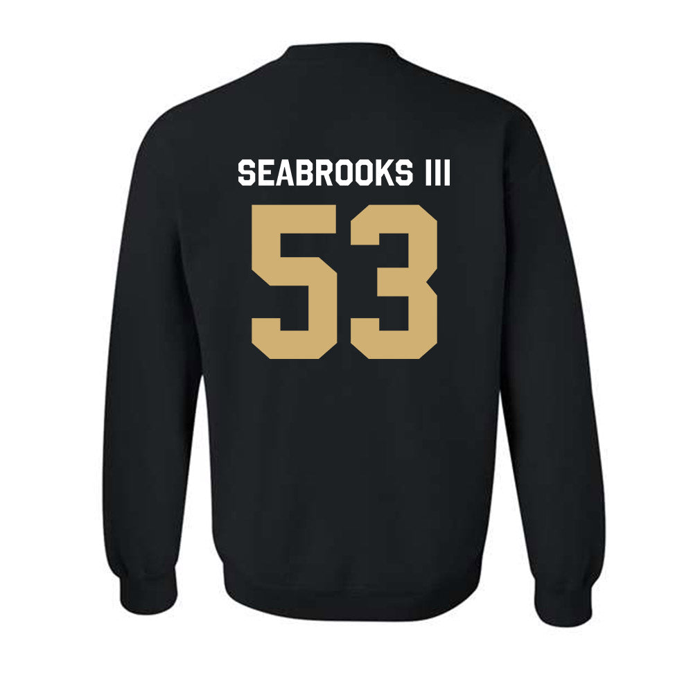 Vanderbilt - NCAA Football : Glenn Seabrooks III - Classic Shersey Crewneck Sweatshirt-1