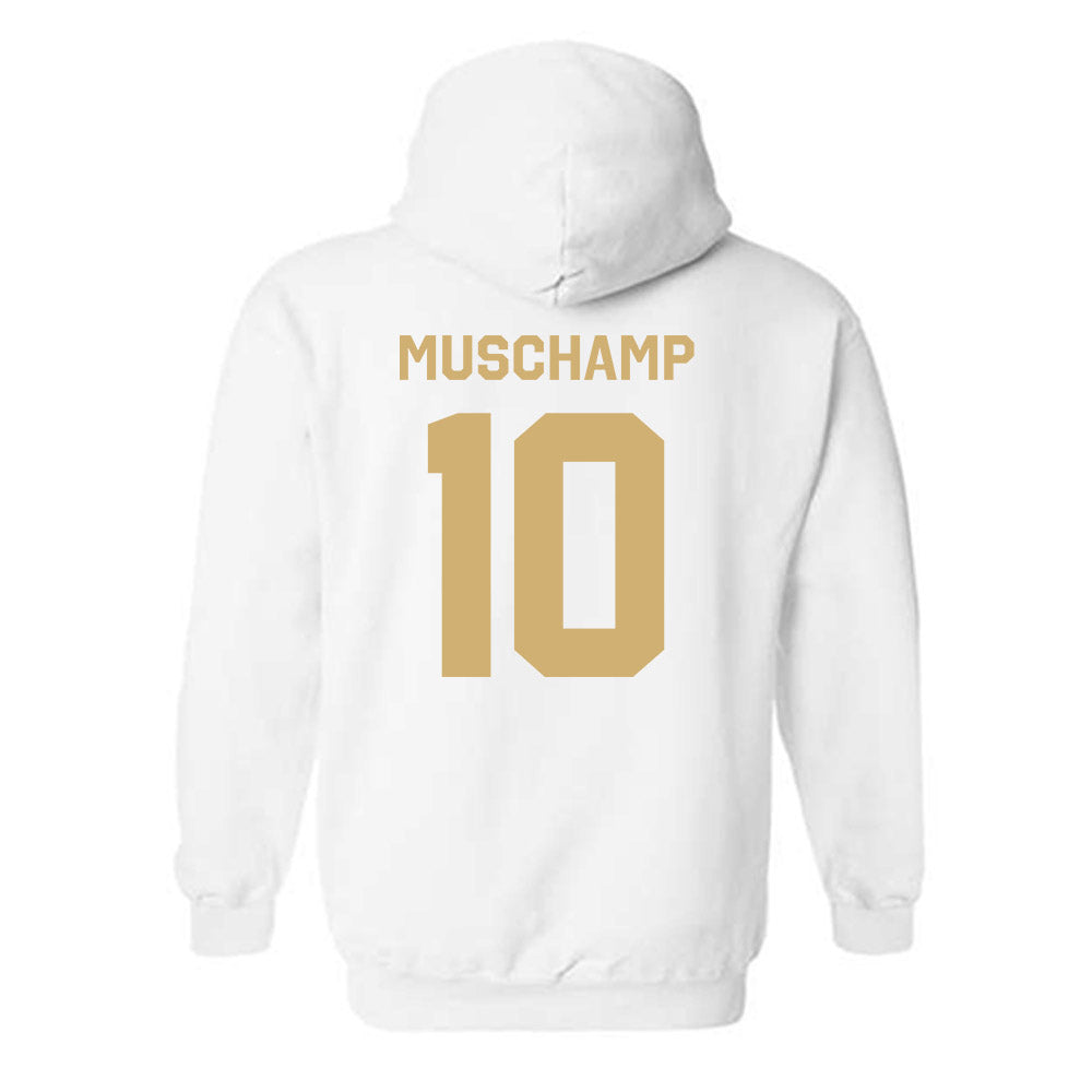 Vanderbilt - NCAA Football : Whit Muschamp - Classic Shersey Hooded Sweatshirt-1