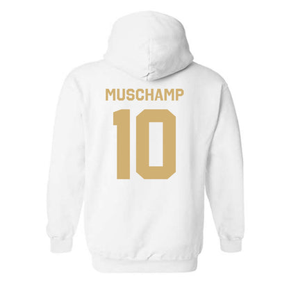 Vanderbilt - NCAA Football : Whit Muschamp - Classic Shersey Hooded Sweatshirt-1