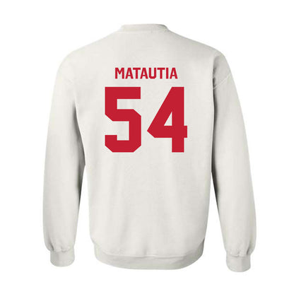 New Mexico - NCAA Football : Jojo Matautia - Classic Shersey Crewneck Sweatshirt-1
