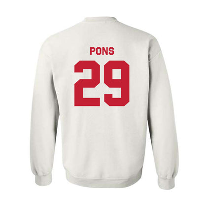 New Mexico - NCAA Men's Basketball : Timeo Pons - Classic Shersey Crewneck Sweatshirt-1