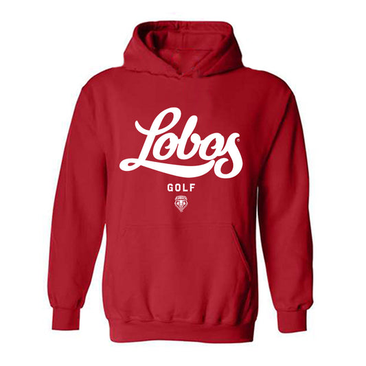 New Mexico - NCAA Men's Golf : Valentin Luna - Classic Shersey Hooded Sweatshirt-0