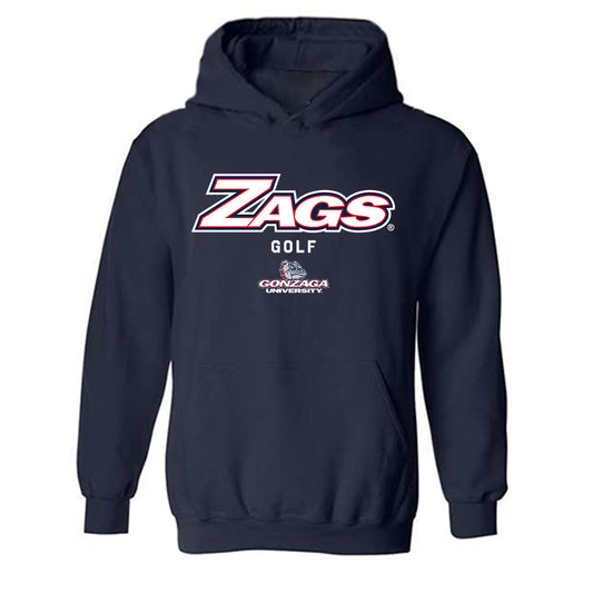 Gonzaga - NCAA Men's Golf : Michael Vienneau - Classic Shersey Hooded Sweatshirt-0