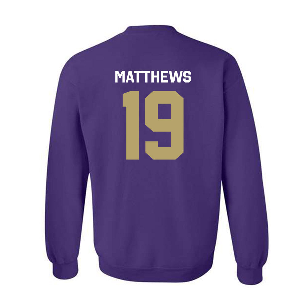 JMU - NCAA Football : Micah Matthews - Classic Shersey Crewneck Sweatshirt-1
