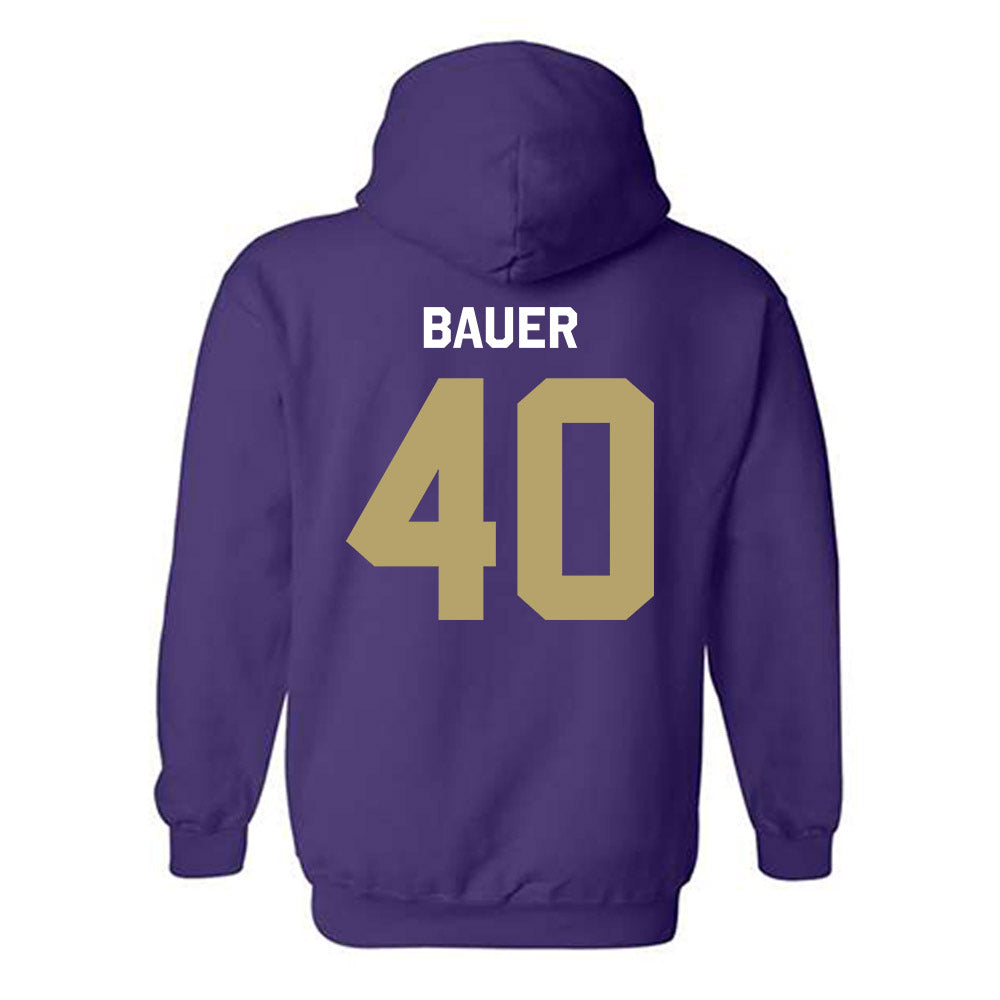 JMU - NCAA Baseball : Patrick Bauer - Classic Shersey Hooded Sweatshirt-1
