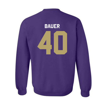 JMU - NCAA Baseball : Patrick Bauer - Classic Shersey Crewneck Sweatshirt-1