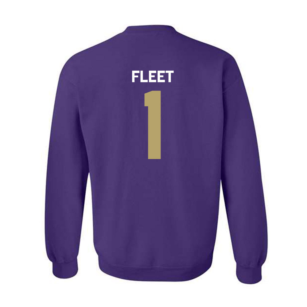 JMU - NCAA Softball : Kirsten Fleet - Classic Shersey Crewneck Sweatshirt-1