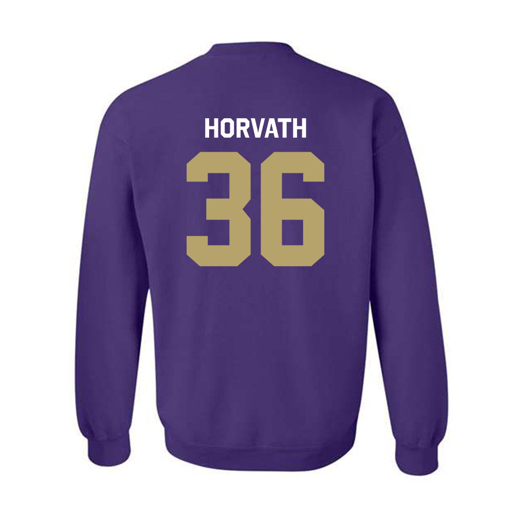 JMU - NCAA Baseball : Adam Horvath - Classic Shersey Crewneck Sweatshirt-1