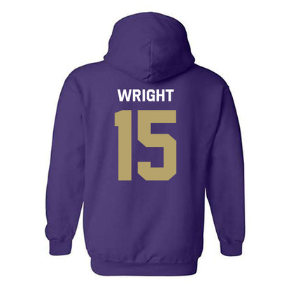 JMU - NCAA Football : Kyi Wright - Classic Shersey Hooded Sweatshirt-1