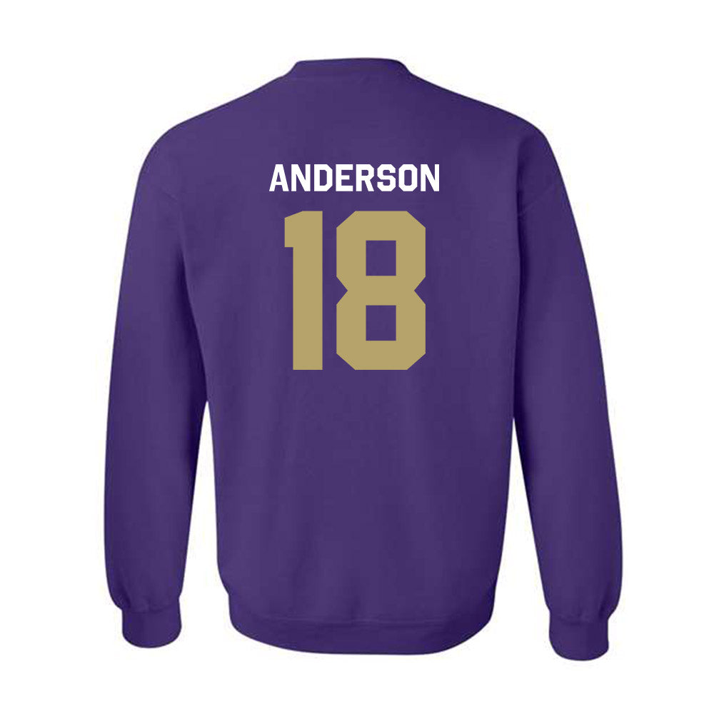 JMU - NCAA Baseball : Jack Anderson - Classic Shersey Crewneck Sweatshirt-1
