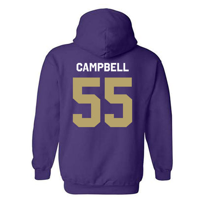 JMU - NCAA Football : JaKobe Campbell - Classic Shersey Hooded Sweatshirt-1