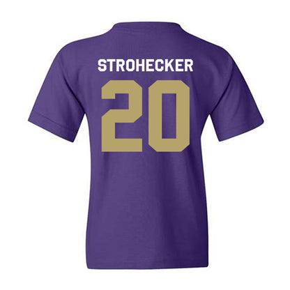 JMU - NCAA Baseball : Jonathan Strohecker - Classic Shersey Youth T-Shirt-1