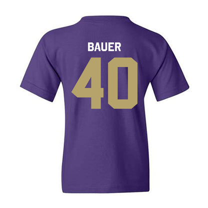 JMU - NCAA Baseball : Patrick Bauer - Classic Shersey Youth T-Shirt-1