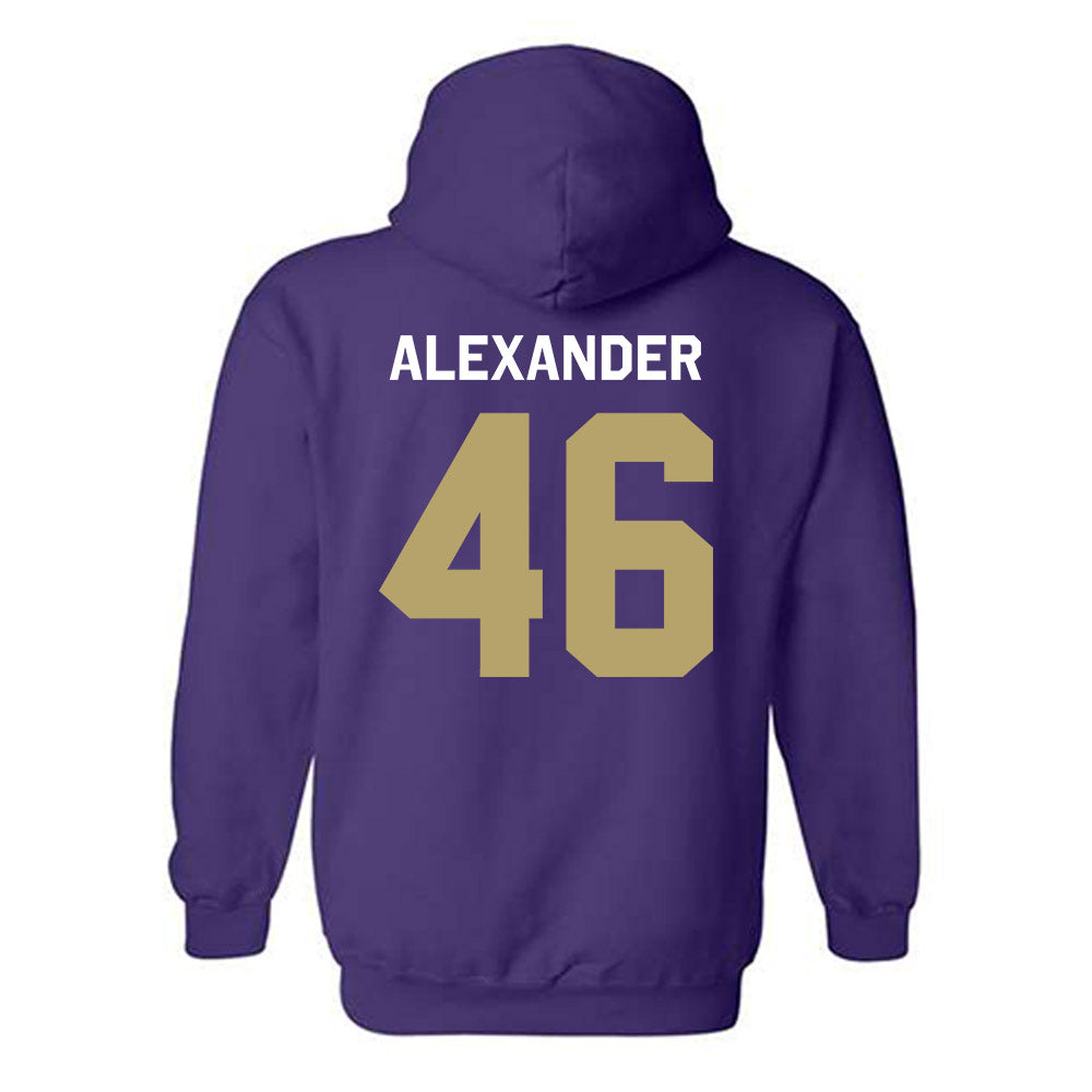 JMU - NCAA Baseball : Luke Alexander - Classic Shersey Hooded Sweatshirt-1