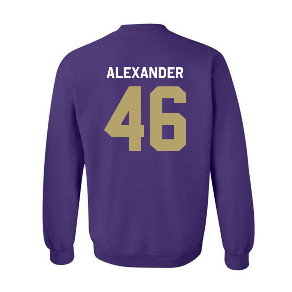 JMU - NCAA Baseball : Luke Alexander - Classic Shersey Crewneck Sweatshirt-1