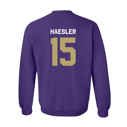 JMU - NCAA Baseball : Keegan Haesler - Classic Shersey Crewneck Sweatshirt-1