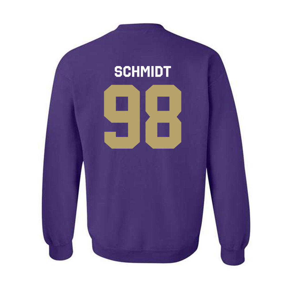 JMU - NCAA Football : Turner Schmidt - Classic Shersey Crewneck Sweatshirt-1