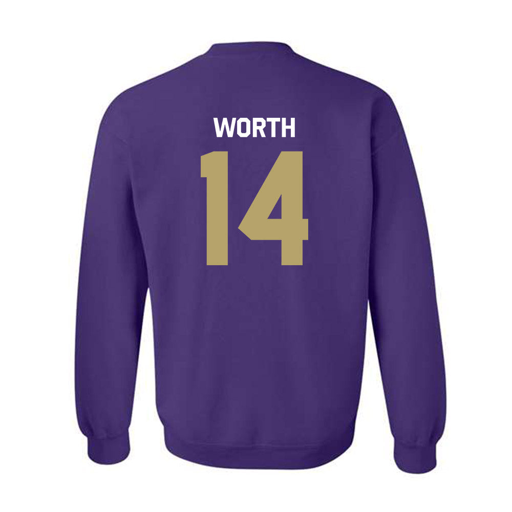 JMU - NCAA Baseball : Conner Worth - Classic Shersey Crewneck Sweatshirt-1