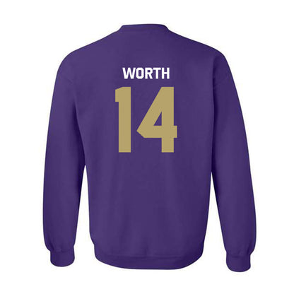 JMU - NCAA Baseball : Conner Worth - Classic Shersey Crewneck Sweatshirt-1