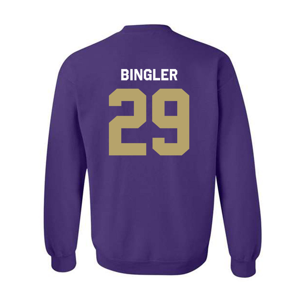 JMU - NCAA Baseball : Alex Bingler - Classic Shersey Crewneck Sweatshirt-1