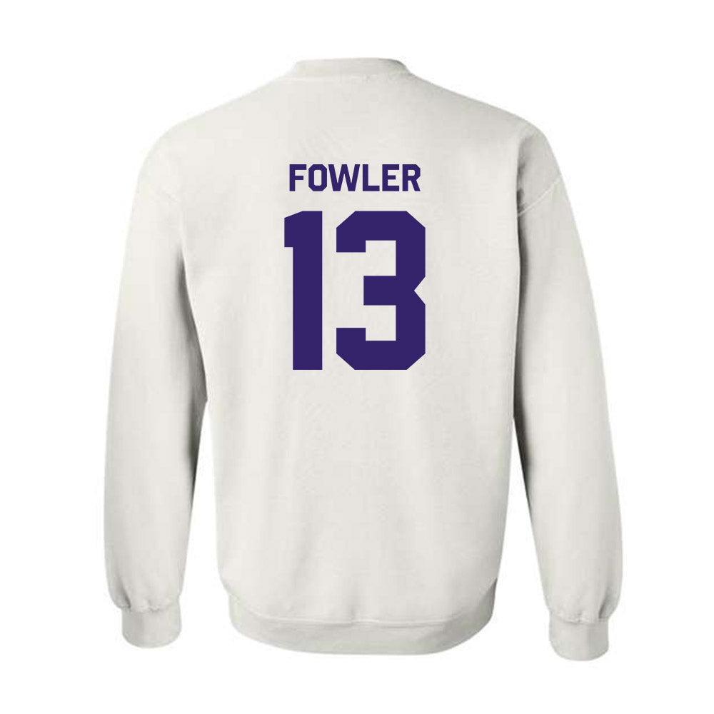 JMU - NCAA Men's Basketball : Preston Fowler - Classic Shersey Crewneck Sweatshirt-1
