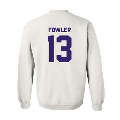 JMU - NCAA Men's Basketball : Preston Fowler - Classic Shersey Crewneck Sweatshirt-1
