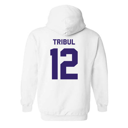 JMU - NCAA Softball : Mia Tribul - Classic Shersey Hooded Sweatshirt-1