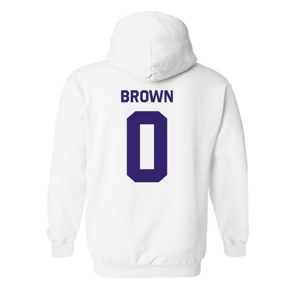 JMU - NCAA Men's Basketball : Christian Brown - Classic Shersey Hooded Sweatshirt-1
