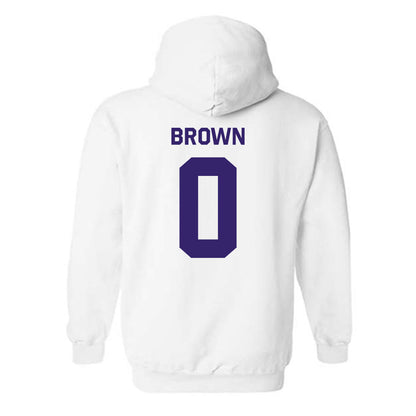 JMU - NCAA Men's Basketball : Christian Brown - Classic Shersey Hooded Sweatshirt-1