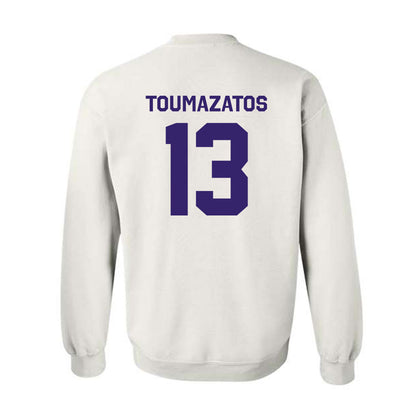 JMU - NCAA Women's Volleyball : Ana Toumazatos - Classic Shersey Crewneck Sweatshirt-1