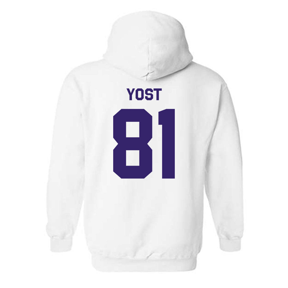 JMU - NCAA Football : Sue Yost - Classic Shersey Hooded Sweatshirt-1