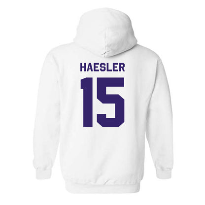 JMU - NCAA Baseball : Keegan Haesler - Classic Shersey Hooded Sweatshirt-1