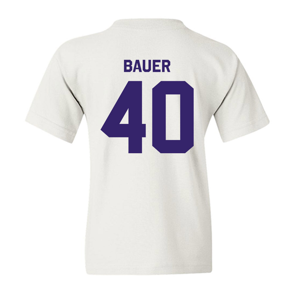 JMU - NCAA Baseball : Patrick Bauer - Classic Shersey Youth T-Shirt-1