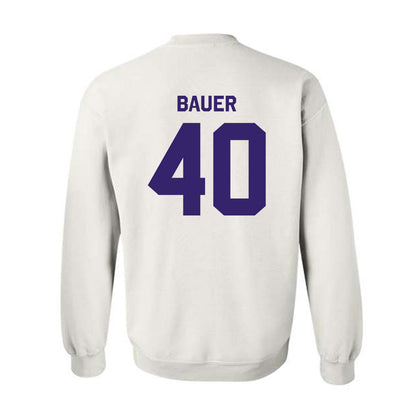 JMU - NCAA Baseball : Patrick Bauer - Classic Shersey Crewneck Sweatshirt-1