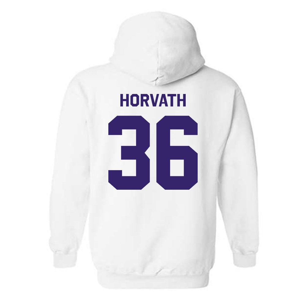 JMU - NCAA Baseball : Adam Horvath - Classic Shersey Hooded Sweatshirt-1