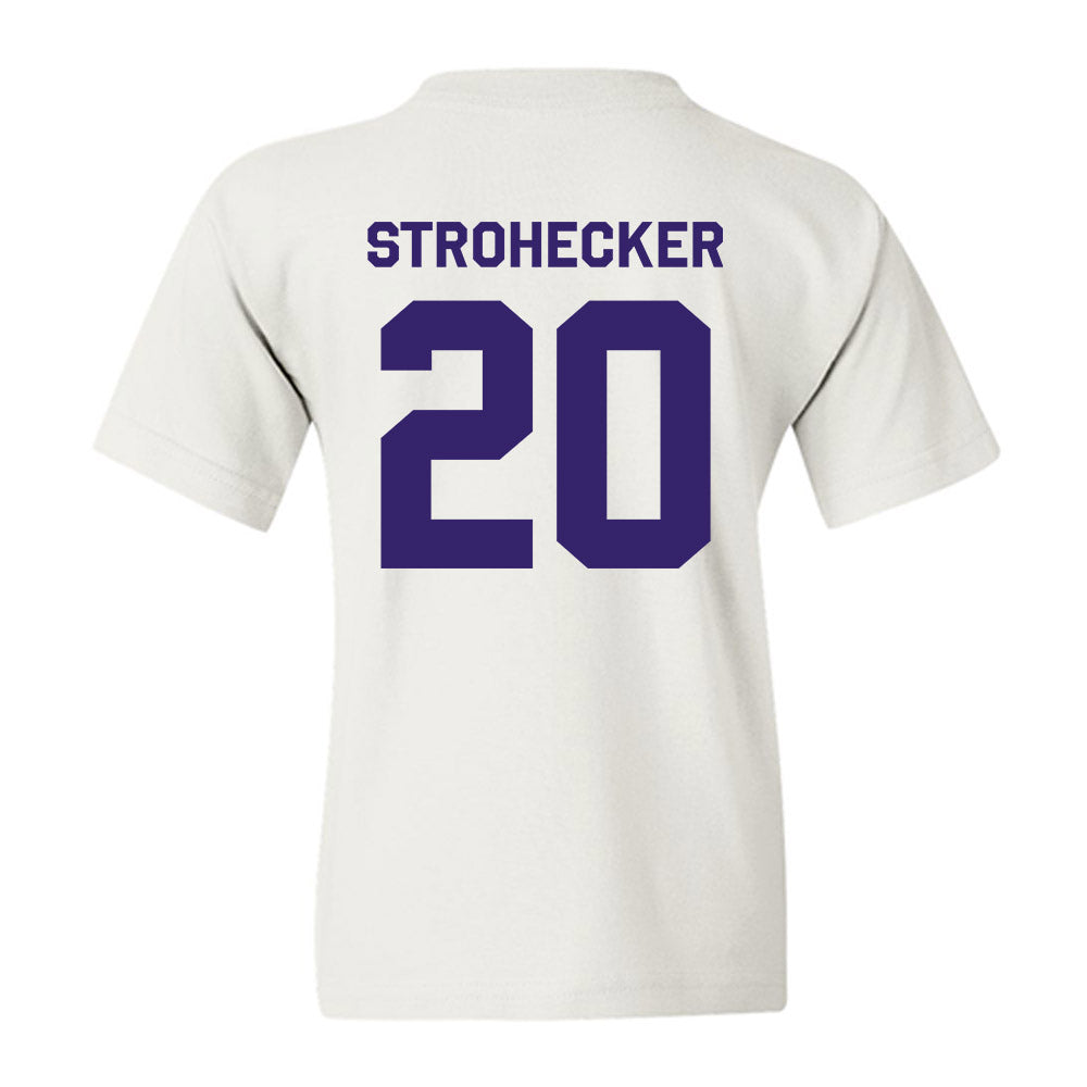 JMU - NCAA Baseball : Jonathan Strohecker - Classic Shersey Youth T-Shirt-1