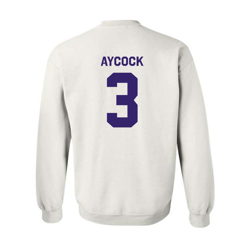 JMU - NCAA Baseball : Cameron Aycock - Classic Shersey Crewneck Sweatshirt-1