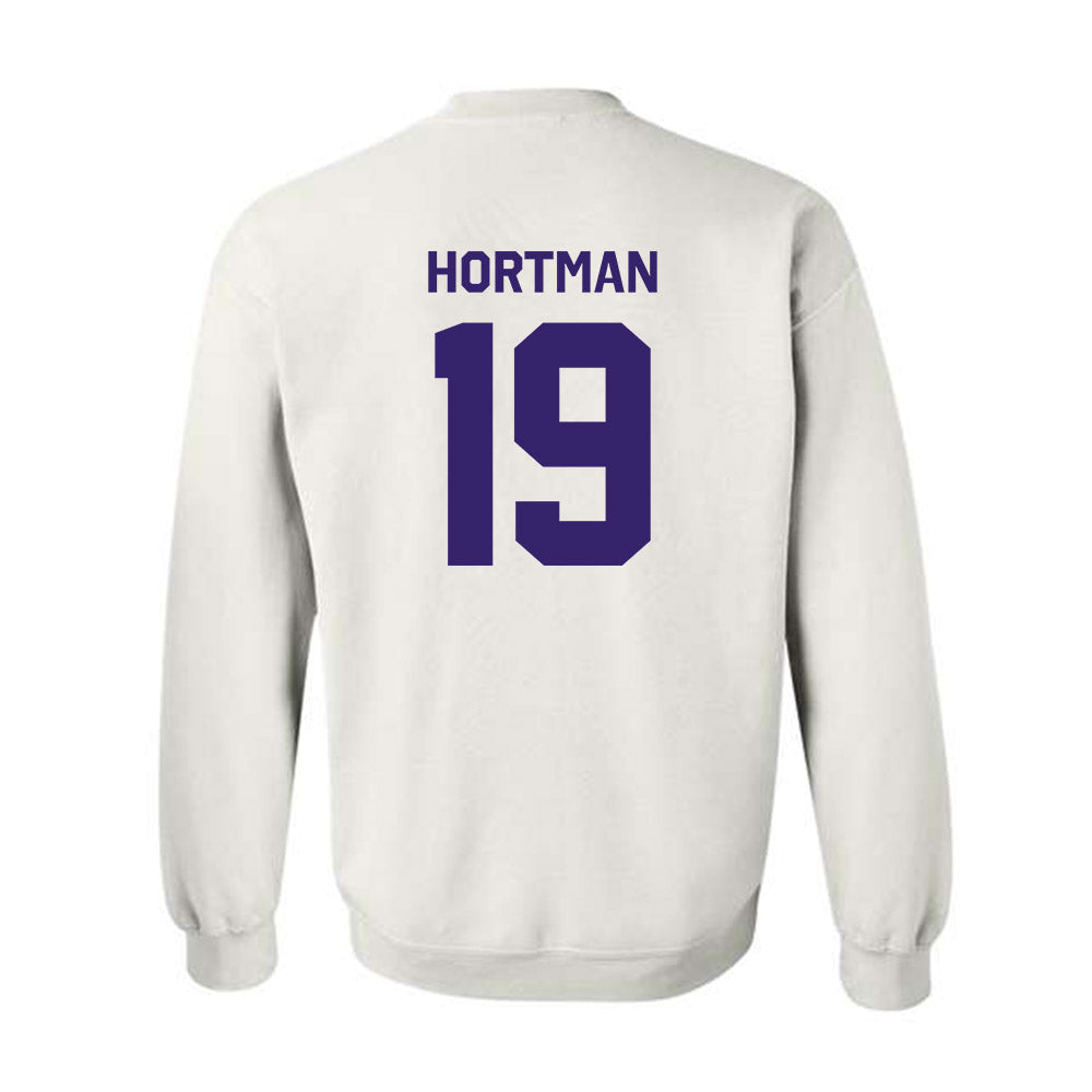 JMU - NCAA Women's Lacrosse : Sophie Hortman - Classic Shersey Crewneck Sweatshirt-1