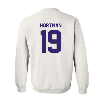 JMU - NCAA Women's Lacrosse : Sophie Hortman - Classic Shersey Crewneck Sweatshirt-1