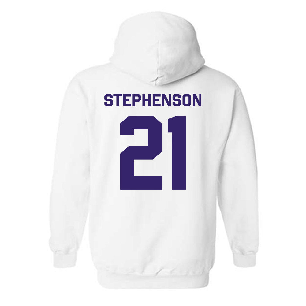 JMU - NCAA Women's Basketball : Zakiya Stephenson - Classic Shersey Hooded Sweatshirt-1