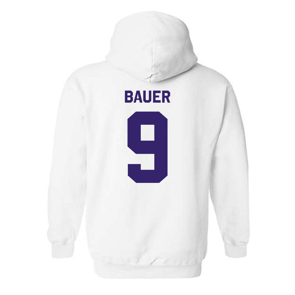 JMU - NCAA Baseball : Landon Bauer - Classic Shersey Hooded Sweatshirt-1
