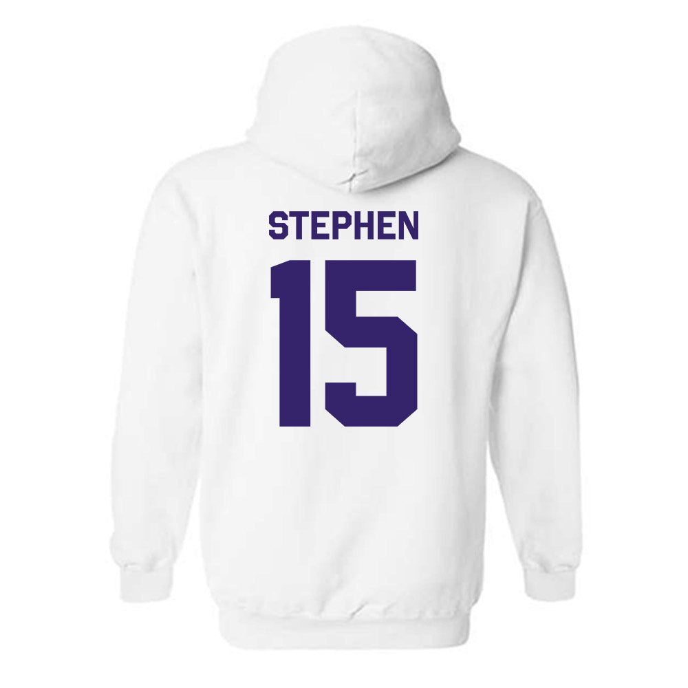 JMU - NCAA Men's Basketball : Joshua Stephen - Classic Shersey Hooded Sweatshirt-1