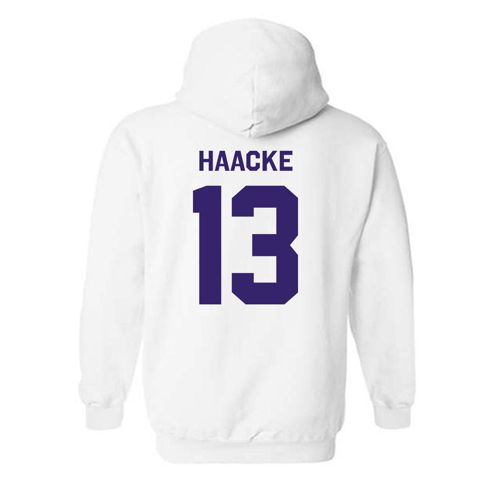 JMU - NCAA Baseball : Will Haacke - Classic Shersey Hooded Sweatshirt-1