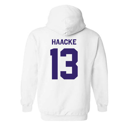 JMU - NCAA Baseball : Will Haacke - Classic Shersey Hooded Sweatshirt-1