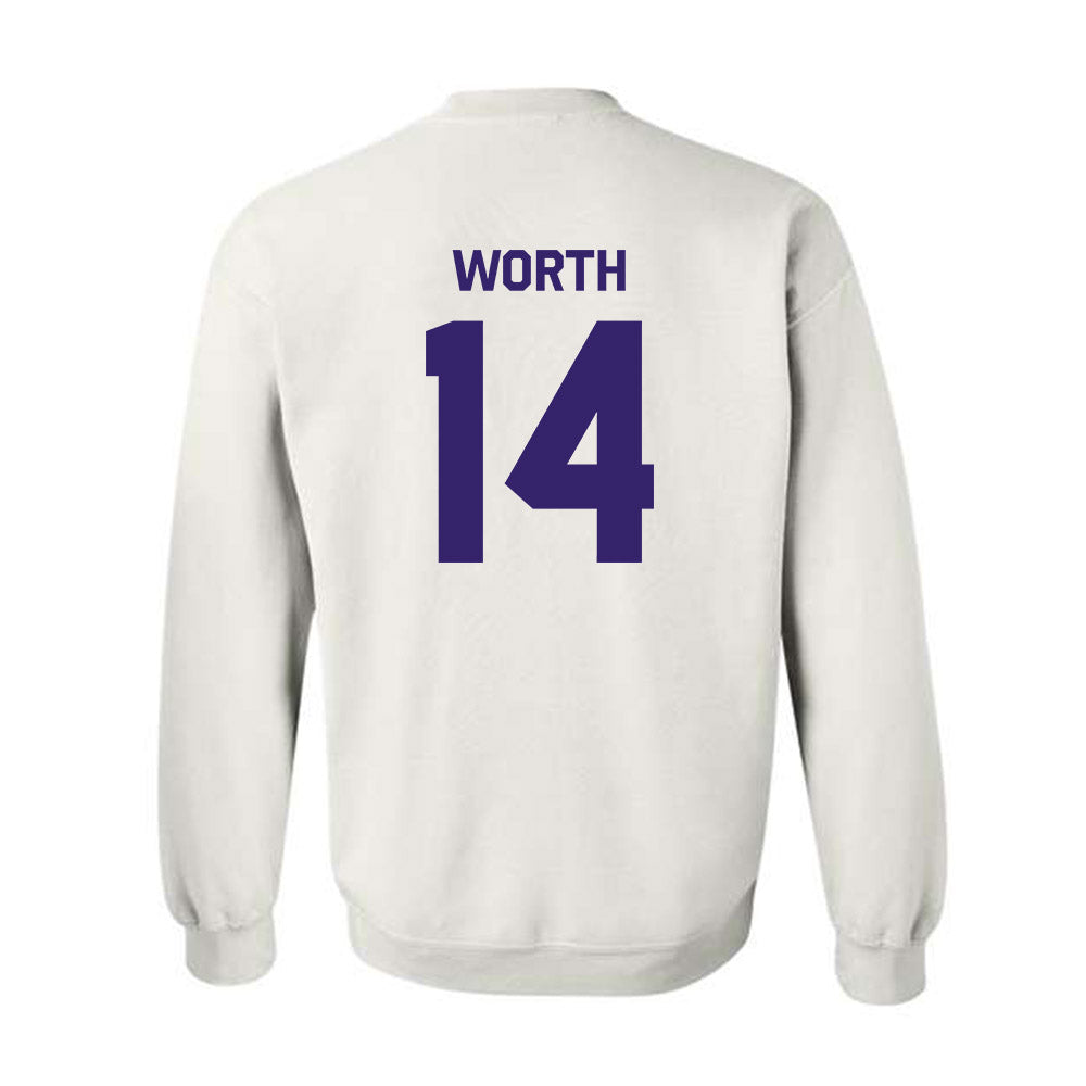 JMU - NCAA Baseball : Conner Worth - Classic Shersey Crewneck Sweatshirt-1