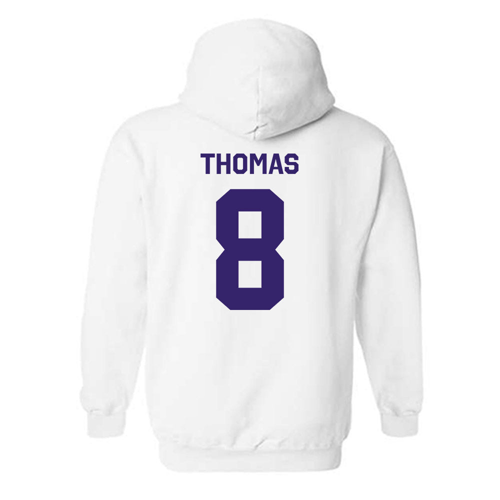 JMU - NCAA Football : Amar Thomas - Classic Shersey Hooded Sweatshirt-1