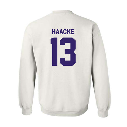 JMU - NCAA Baseball : Will Haacke - Classic Shersey Crewneck Sweatshirt-1