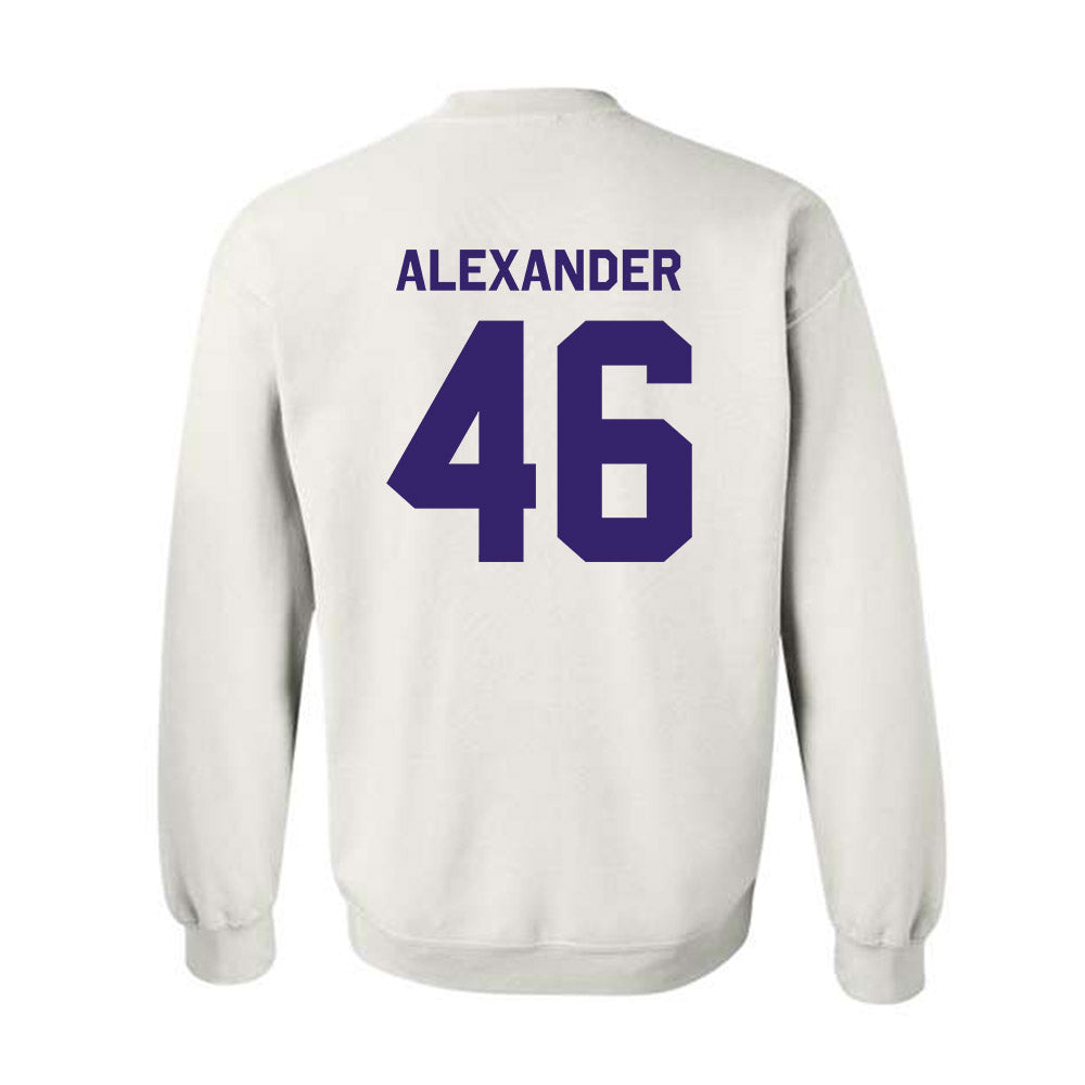 JMU - NCAA Baseball : Luke Alexander - Classic Shersey Crewneck Sweatshirt-1