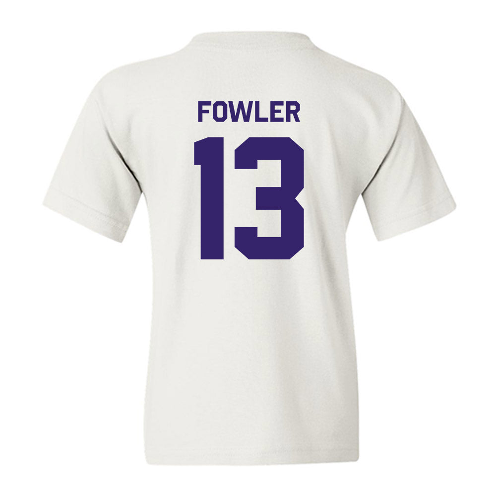 JMU - NCAA Men's Basketball : Preston Fowler - Classic Shersey Youth T-Shirt-1
